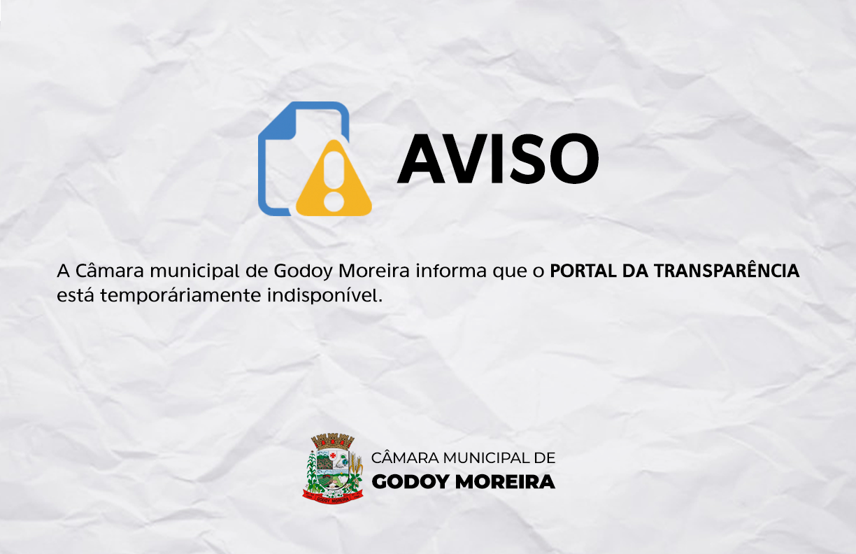 Portal da Transparência em manutenção, por favor, tente mais tarde!